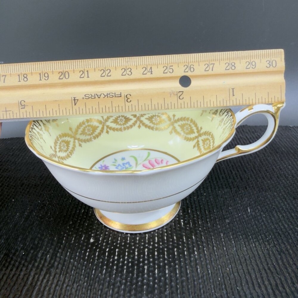 Antique Paragon Cabbage Rose Tea Cup and Saucer Set Heavy Gold Pattern England - Picture 8 of 16